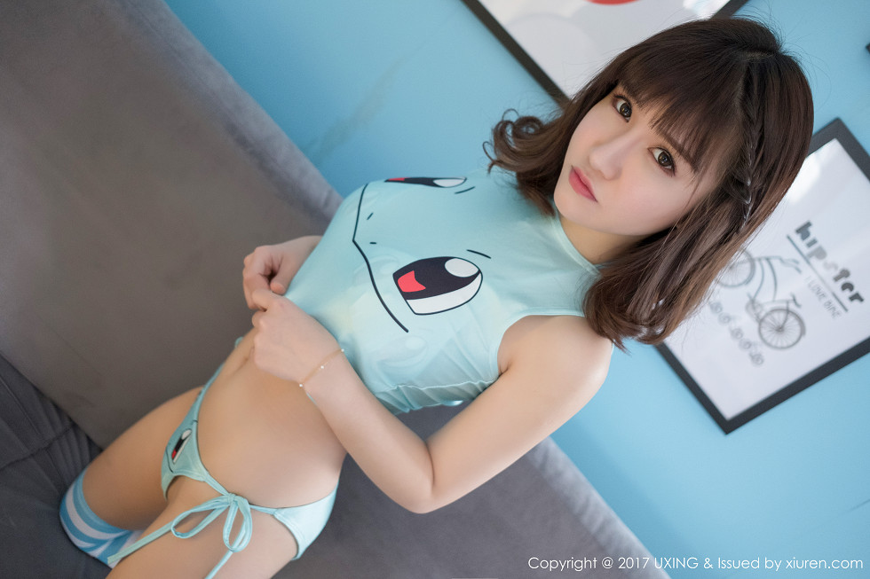 [UXING优星馆]Vol.043_嫩模K8傲娇萌萌Vivian皮卡丘比基尼全脱秀傲人身材诱惑写真47P