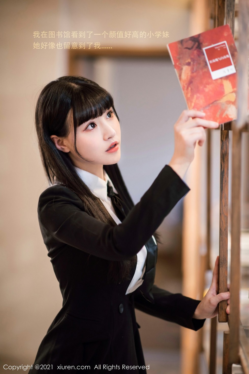 [XiuRen秀人网]No.3038_女神朱可儿Flower图书馆主题脱白衬衣露完美身材撩人诱惑写真45P
