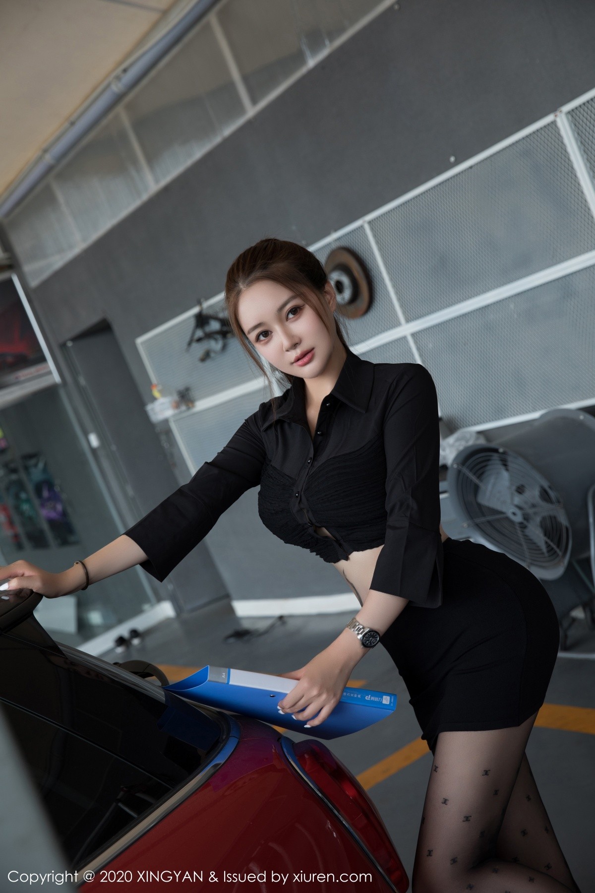 [XINGYAN星颜社]VOL.139_模特凯竹姐姐销售经理剧情主题超薄黑丝裤袜秀翘臀诱惑写真53P